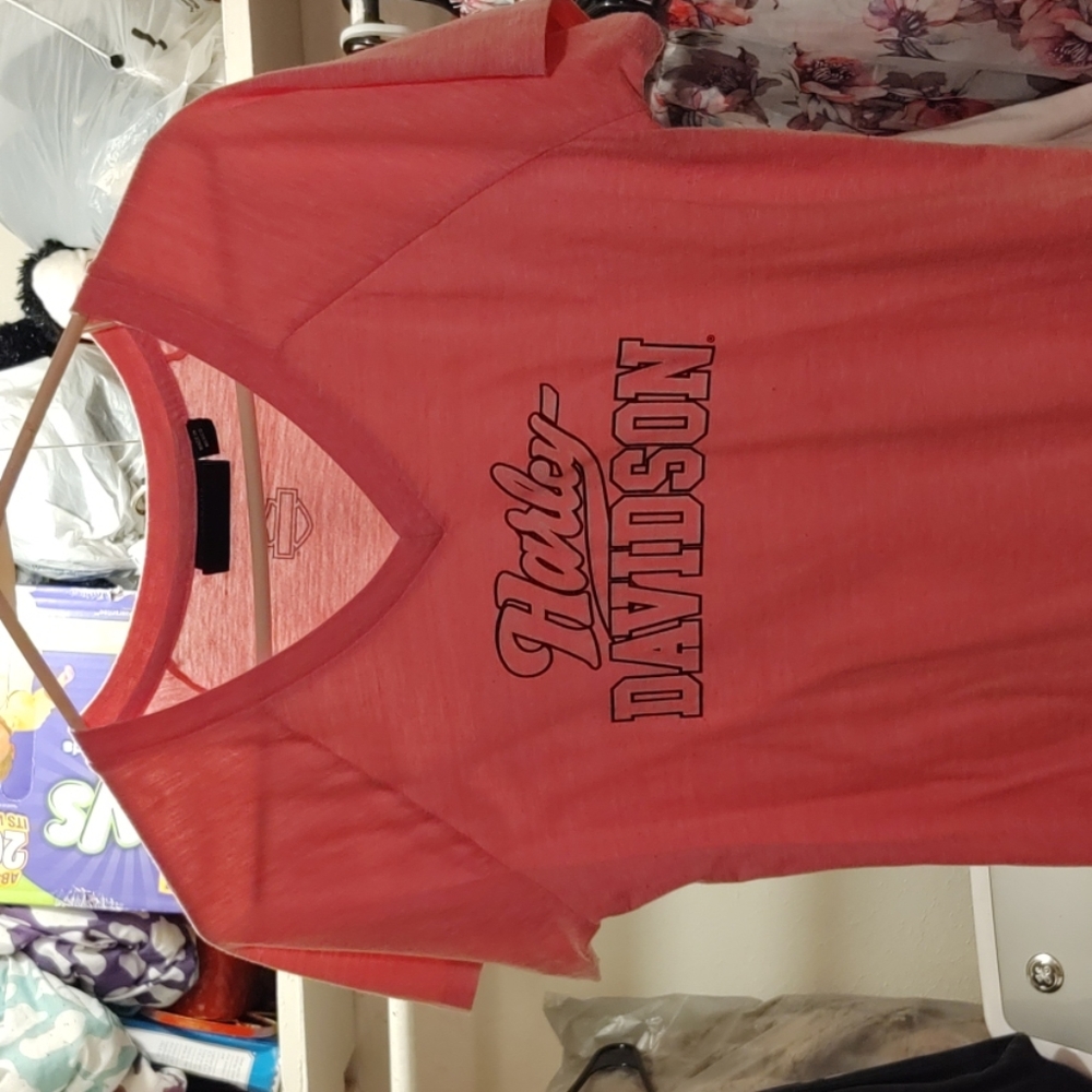 Pink v neck breast cancer short sleeve t-shirt